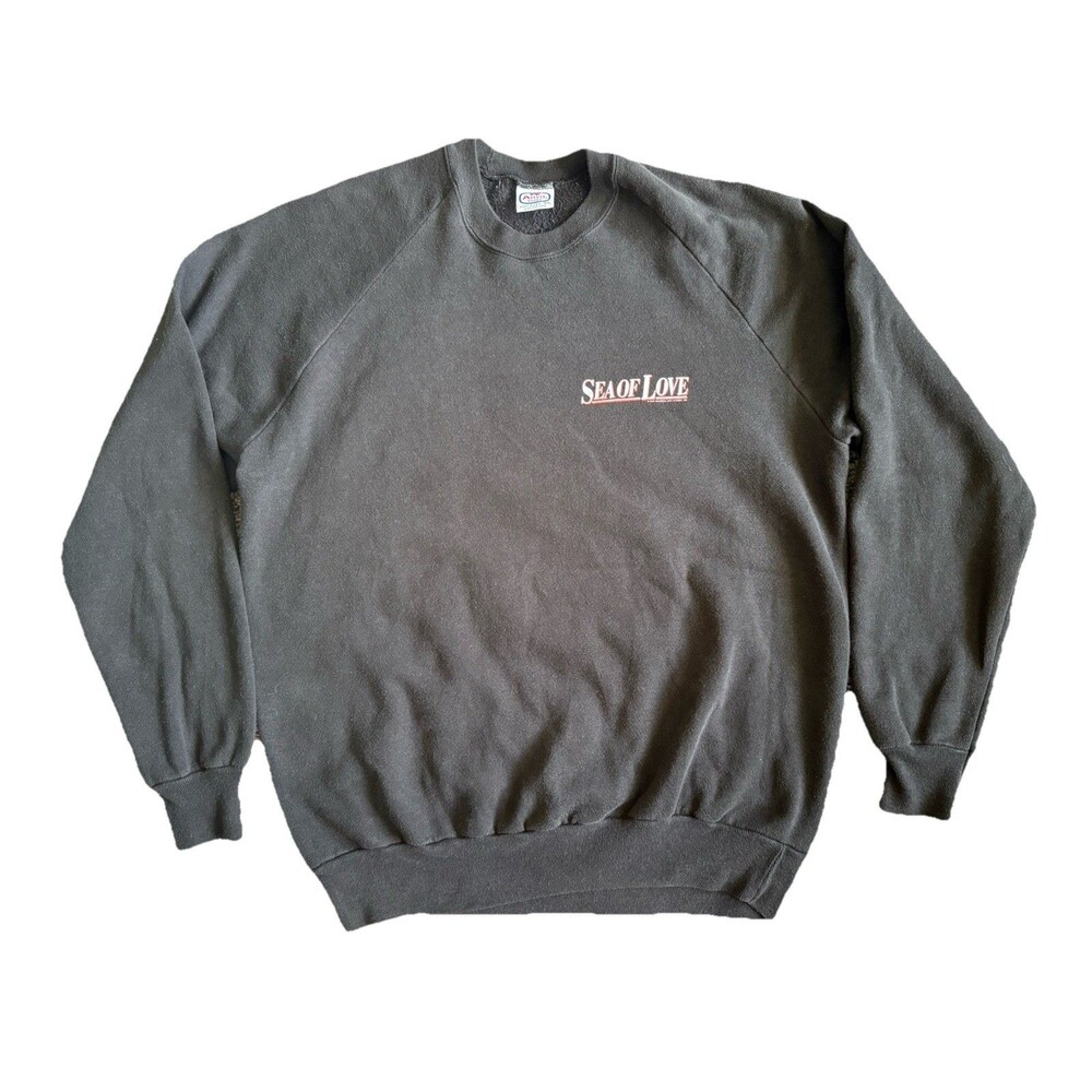 Vintage 1989 Sea Of Love Movie Promo Sweatshirt Anvil Made In USA Black XL Vtg